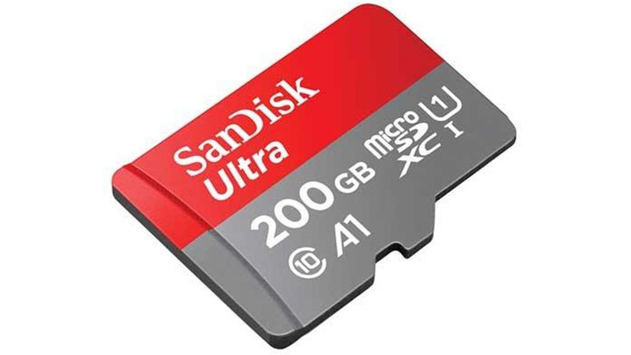 کارت-حافظه-MicroSDHC-سن-دیسک-با-ظرفیت-200-گیگابایت-به-همراه-آداپتور
